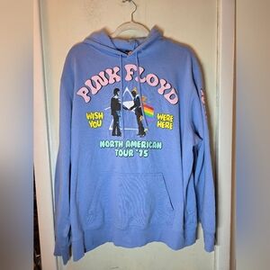 Pink Floyd Wish You Were Here Hoodie Sweatshirt North American Tour 75 Mens XL